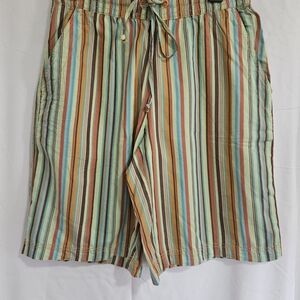 Free People Multicolor Striped Women Shorts